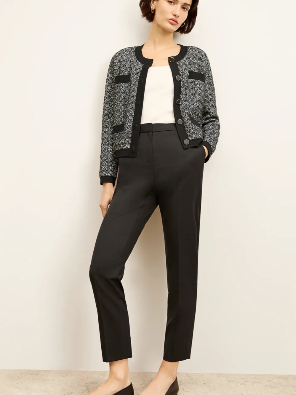 M.M. Lafleur The Mejia‎ Pant Washable Wool Twill Black Size 10